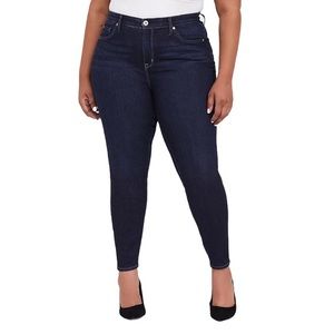 SKY HIGH SKINNY JEAN - VINTAGE STRETCH DARK WASH Size 18